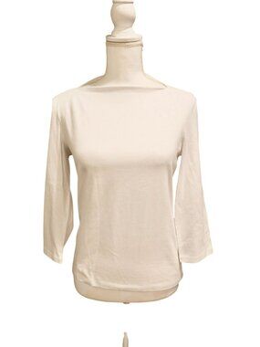 Kate Spade Broome Street 3/4 Sleeve Everyday Tee Fresh White Size S